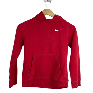 Nike boys red hoodie sweater Sz M